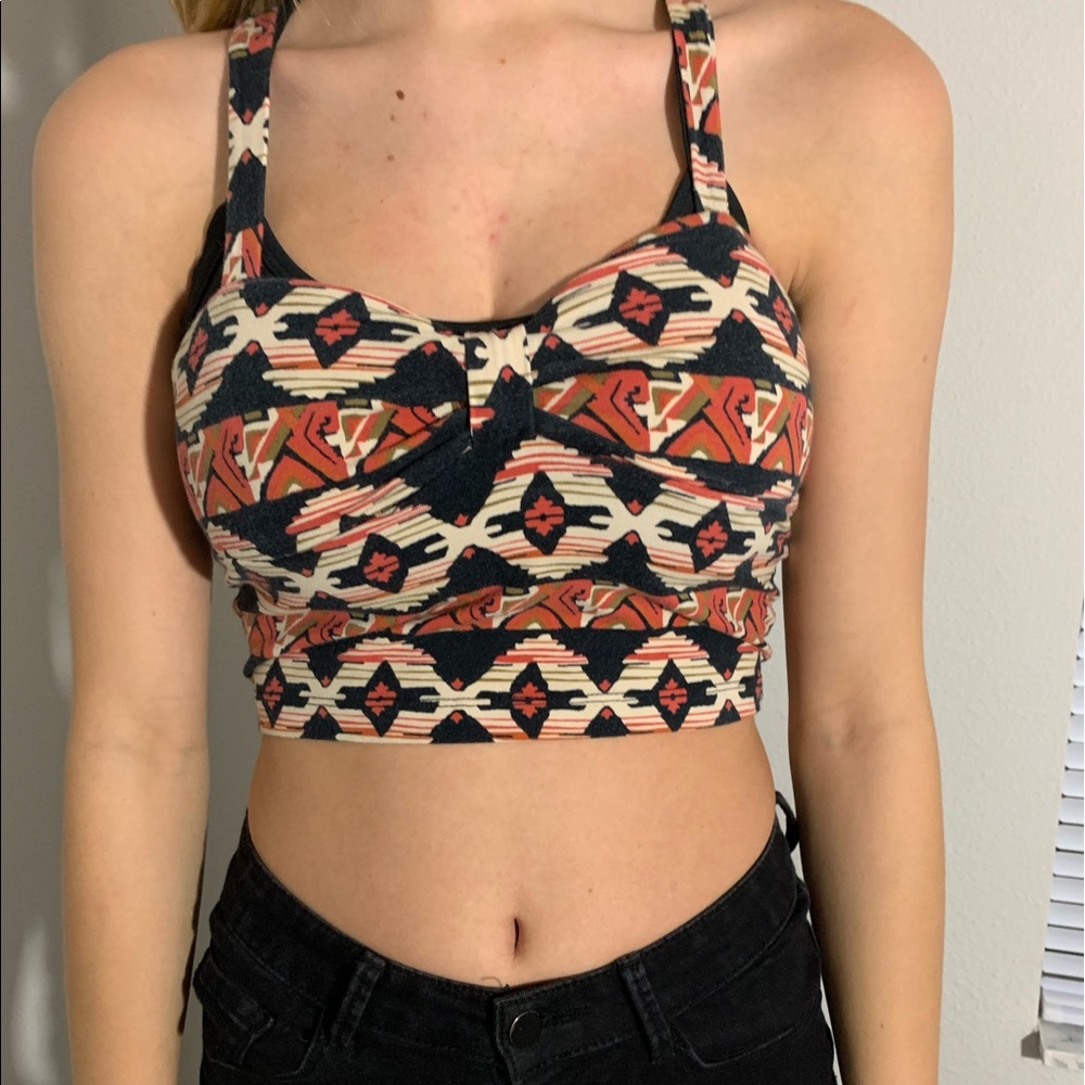 aztec crop top